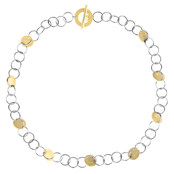Ernstes Design, Collier, Kette, Knebel-Verschluss, K856ette mit Anhänger K843